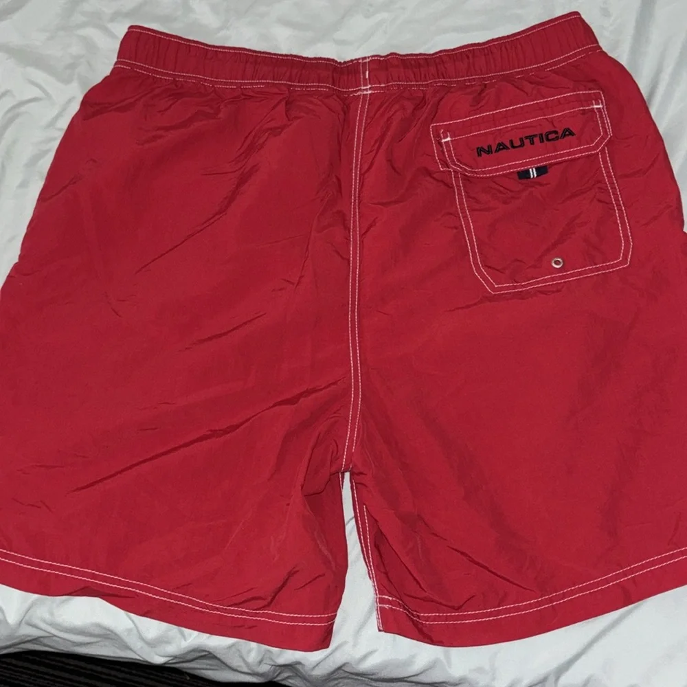 RED NAUTICA TRUNKS - Picture 3 of 3